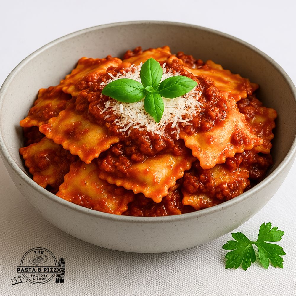 Beef Ravioli Bolognese