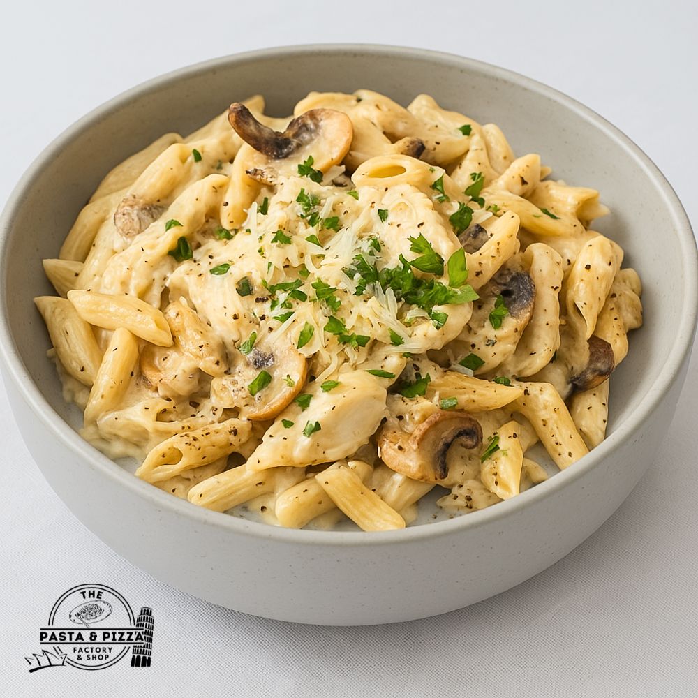 Chicken & Mushroom Penne In Creamy Sauce