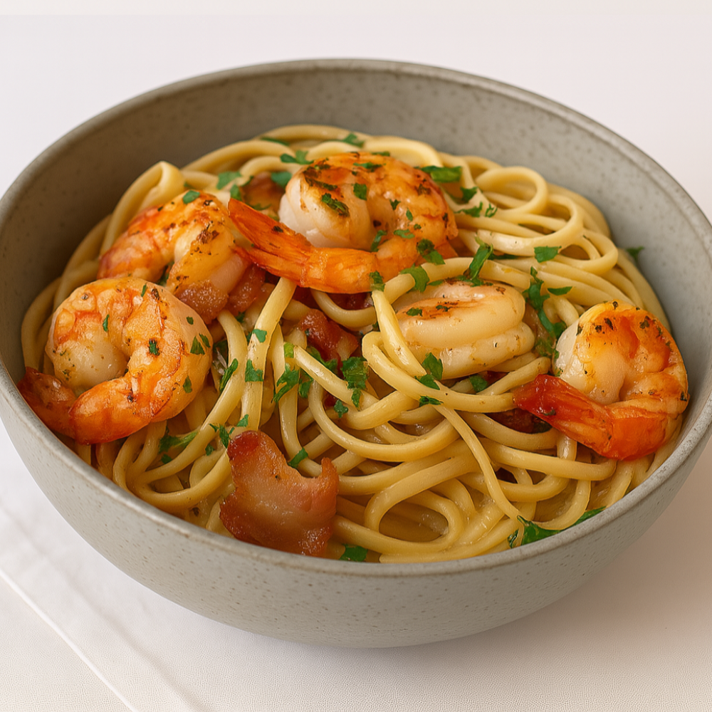 Prawn Fettuccine Carbonara 500g