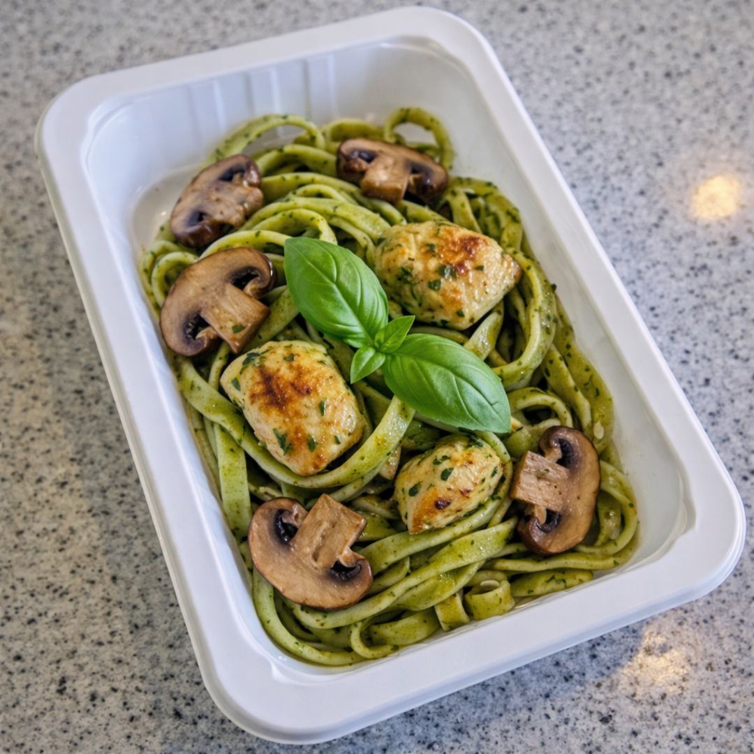 Chicken Pesto & Mushroom Fettuccine 500g