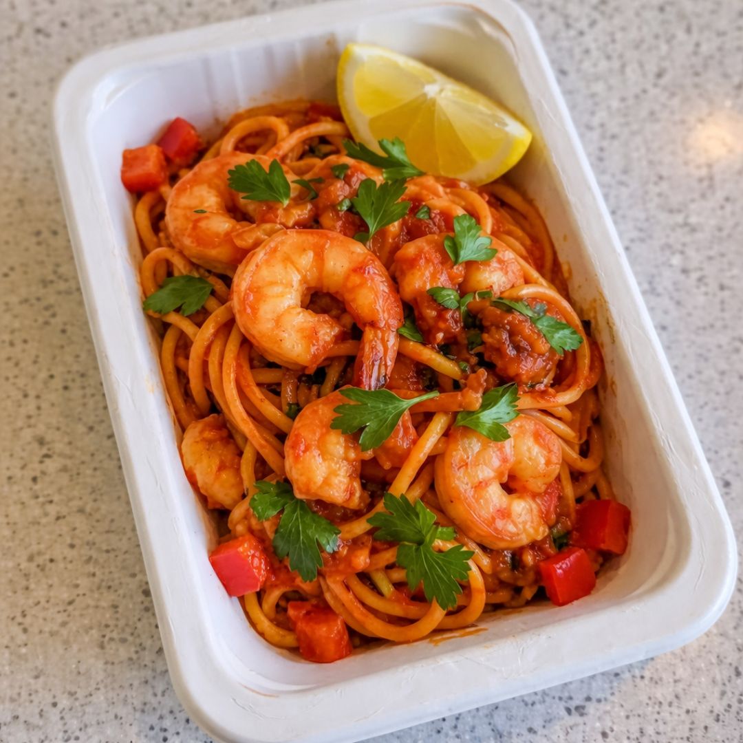 Garlic Chilli Prawns Linguine in Napolitana 500g