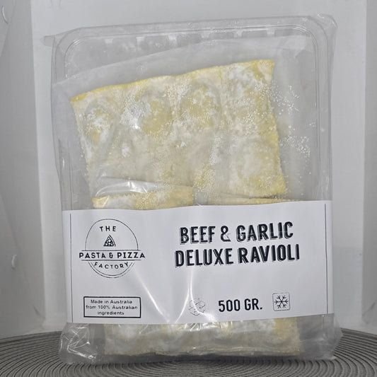 Deluxe Beef and Garlic Ravioli 500g