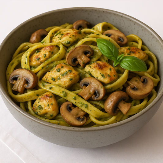 Chicken Pesto & Mushroom Fettuccine 500g