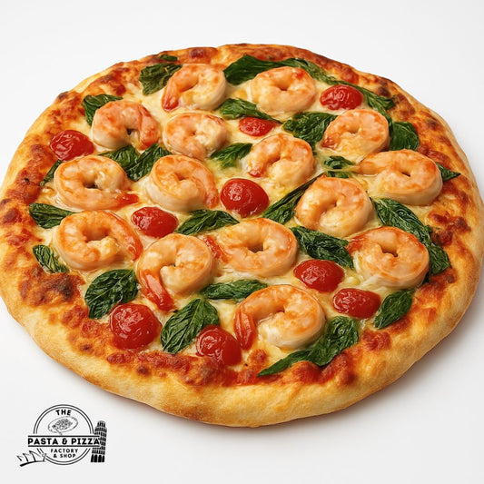 Garlic Chilli Prawns Pizza